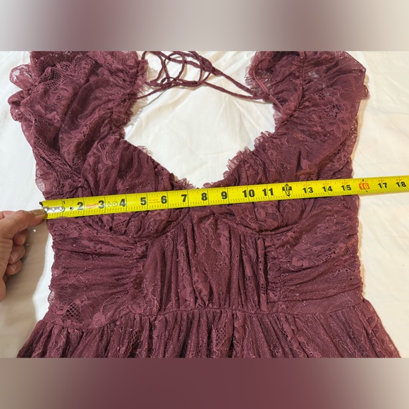 Free People Dear Jane Lace Midi
Dress in Roan Rouge - Picture 14 of 16